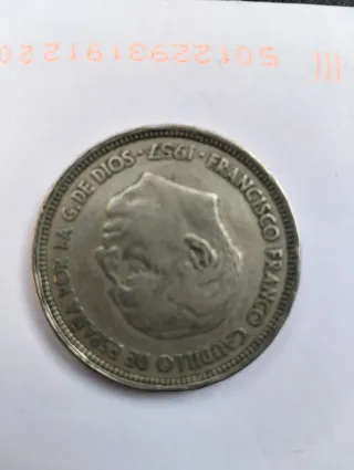 Moneda 50 Pesetas Franco estrella 58