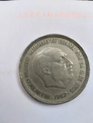 Moneda 50 Pesetas Franco estrella 58