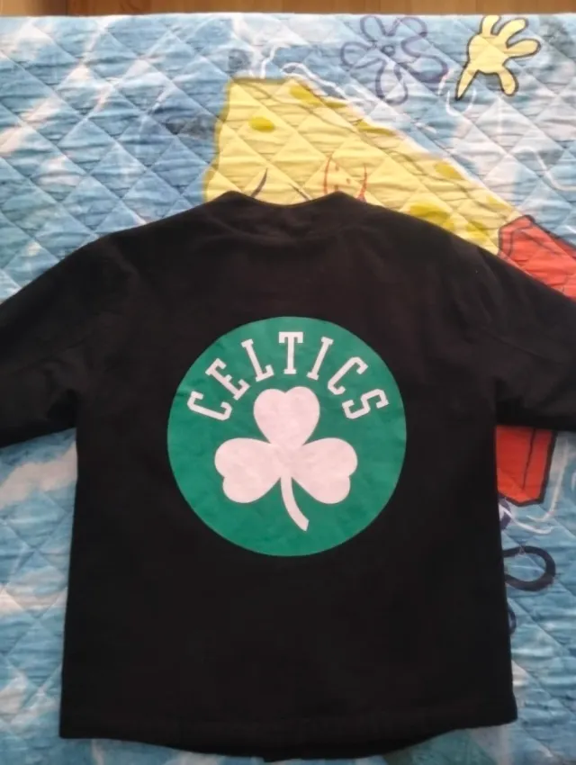 Chaqueta niño Boston Celtics verde, T-11-12 años.