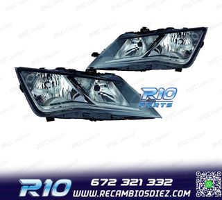 FAROS PARA SEAT LEON 12-16 FONDO NEGRO