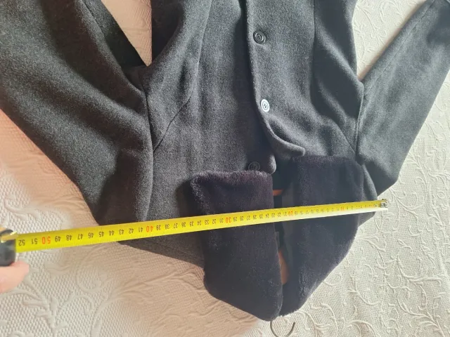 Abrigo vintage lana gris