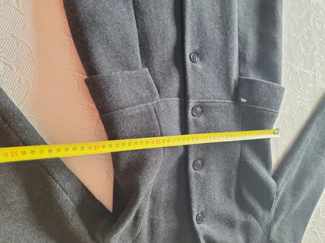 Abrigo vintage lana gris