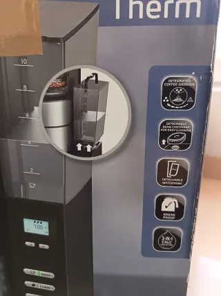 Cafetera de goteo con molinillo de grano