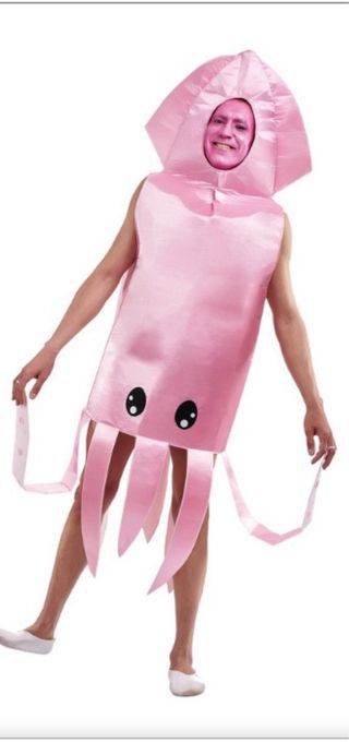 Disfraz Calamar Rosa Talla Única