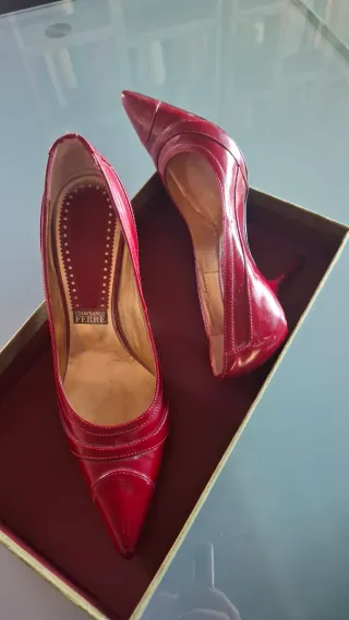 Scarpe tacco Gianfranco Ferré rosse