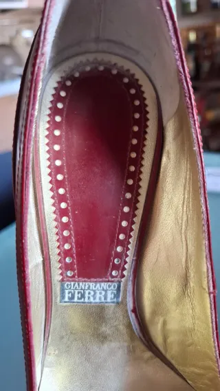 Scarpe tacco Gianfranco Ferré rosse