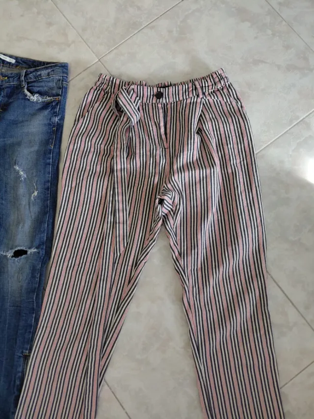 3 paia pantaloni ragazza tg S/M