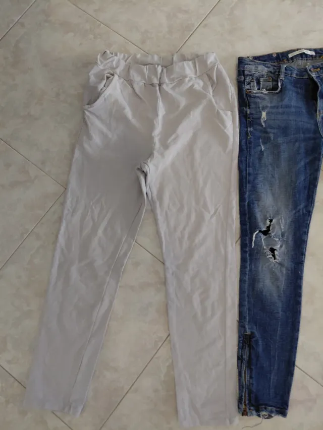 3 paia pantaloni ragazza tg S/M