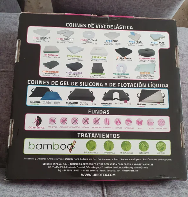 Cojín herradura para coxis, hemorroides, etc.