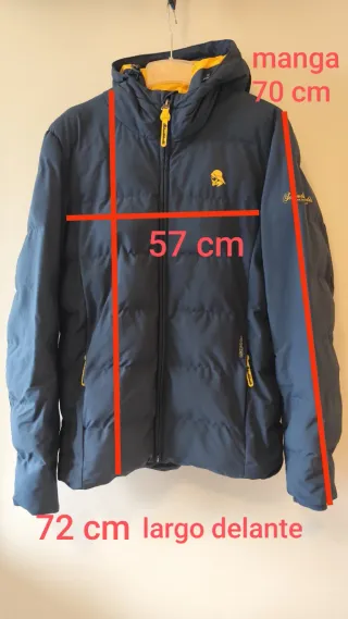 Chaqueta impermeable acolchada Schmuddelwedda azul