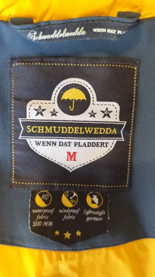 Chaqueta impermeable acolchada Schmuddelwedda azul