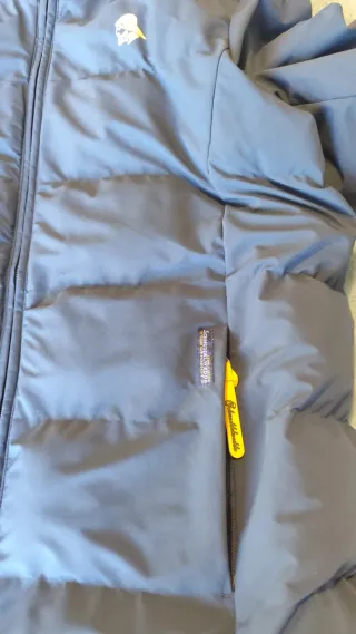 Chaqueta impermeable acolchada Schmuddelwedda azul