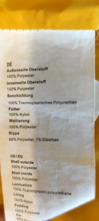 Chaqueta impermeable acolchada Schmuddelwedda azul