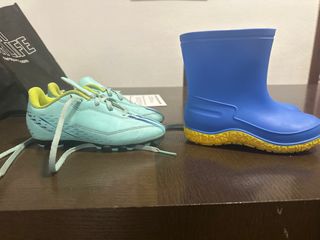 Botas de fútbol y agua niño talla 31