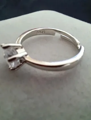 Anillo Plata 925 Circonita Ajustable