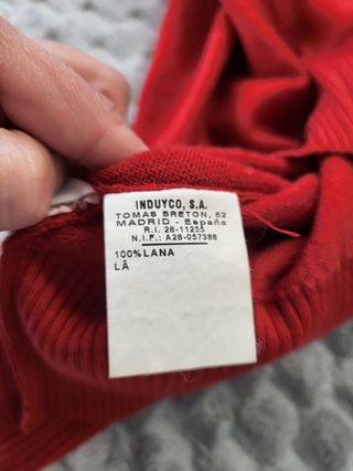 Chaleco Lana Cuello Alto Unit Talla 42