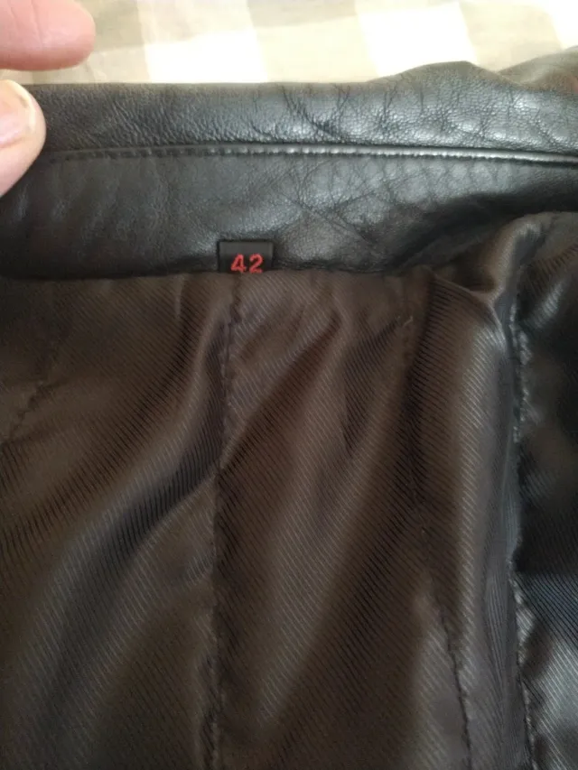 Chaquetón 3/4 Piel Negro