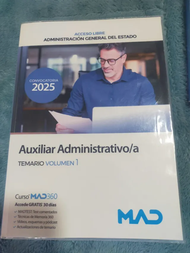 Auxiliar Administrativo Temario 2025