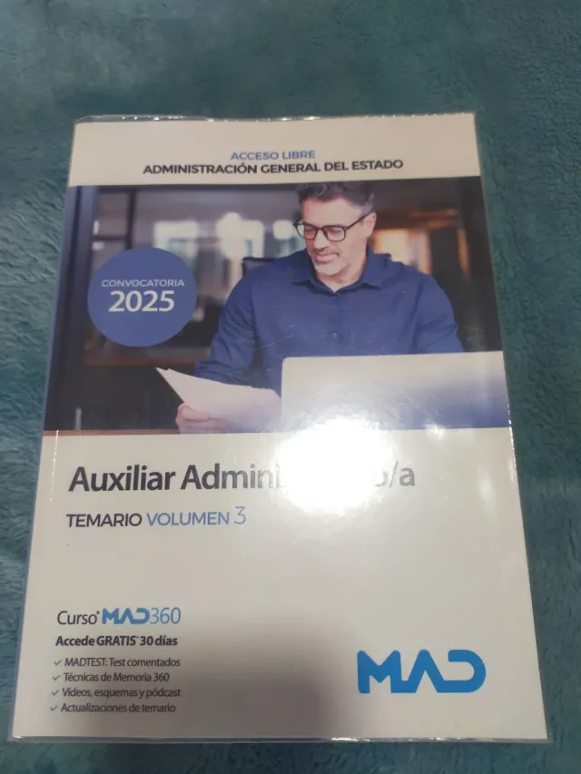 Auxiliar Administrativo Temario 2025