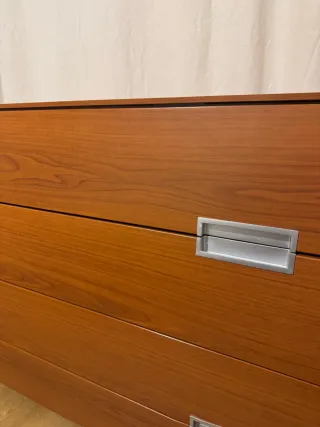 Cassettiera vintage in legno massello