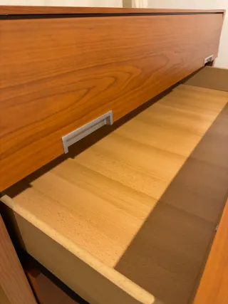 Cassettiera vintage in legno massello