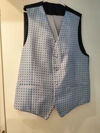 TRAJE CELESTE COMPLETO CON CHALECO