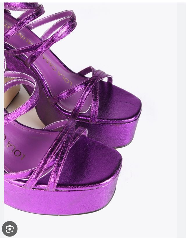 Lola Casademunt Sandalias Fiesta Talla 36 Violeta