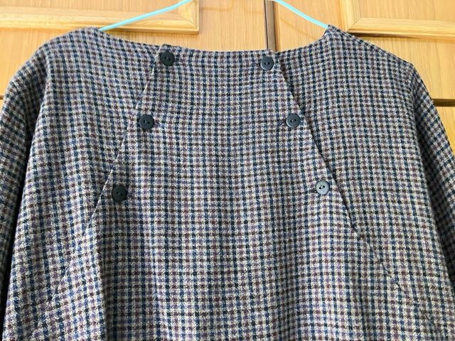 Vestido Zara cuadros evasé talla L