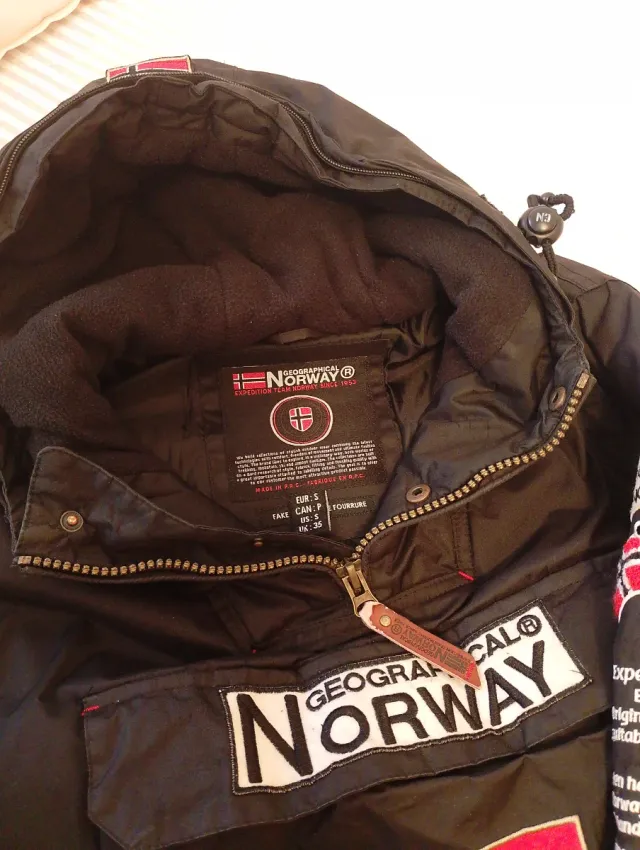 Cazadora Geographical Norway Negra Talla S