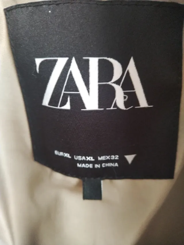 Abrigo Zara pelo suave beige Talla XL