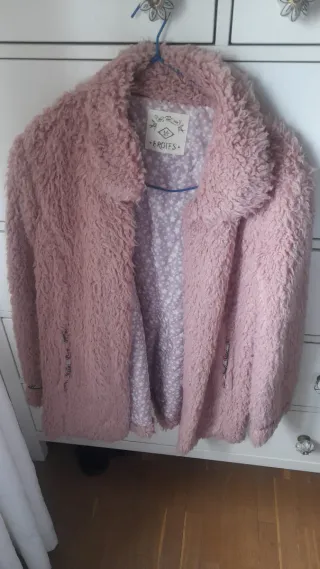 Abrigo niña rosa BROTES