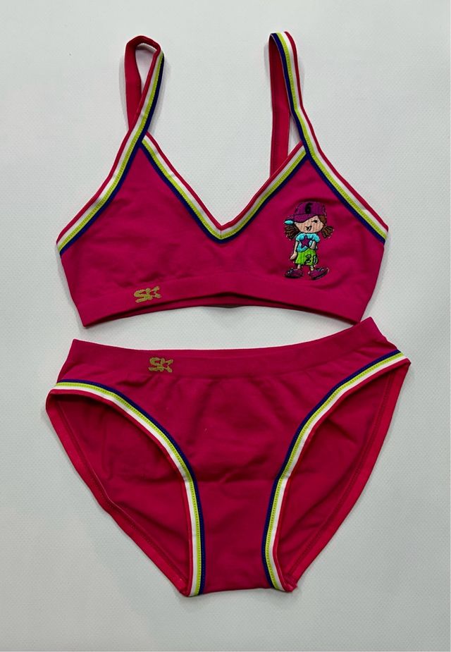 Conjunto niña Top+Braga Talla S/M + llavero