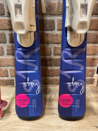 Esquís niña Elan Sky U-Flex 110 cm + bastones