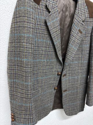 Giacca Vintage Quadri Pelle