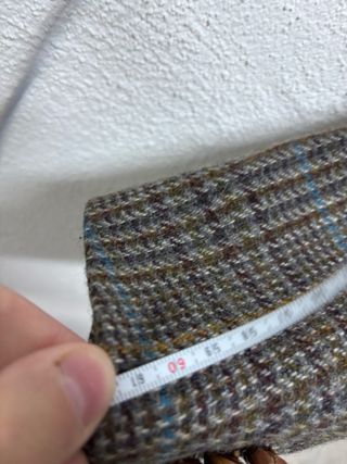 Giacca Vintage Quadri Pelle