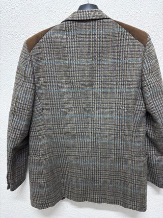 Giacca Vintage Quadri Pelle