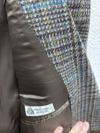 Giacca Vintage Quadri Pelle