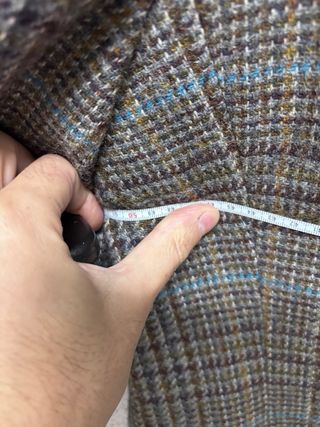 Giacca Vintage Quadri Pelle