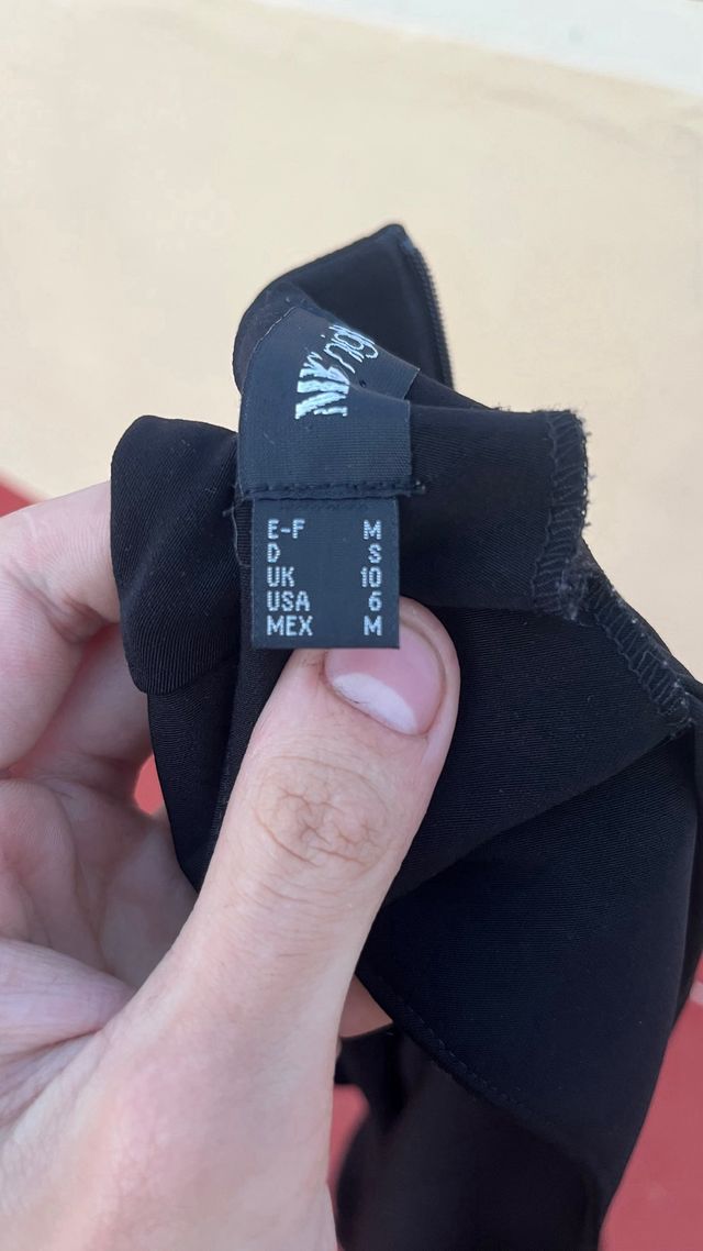 Vestido negro Mango largo