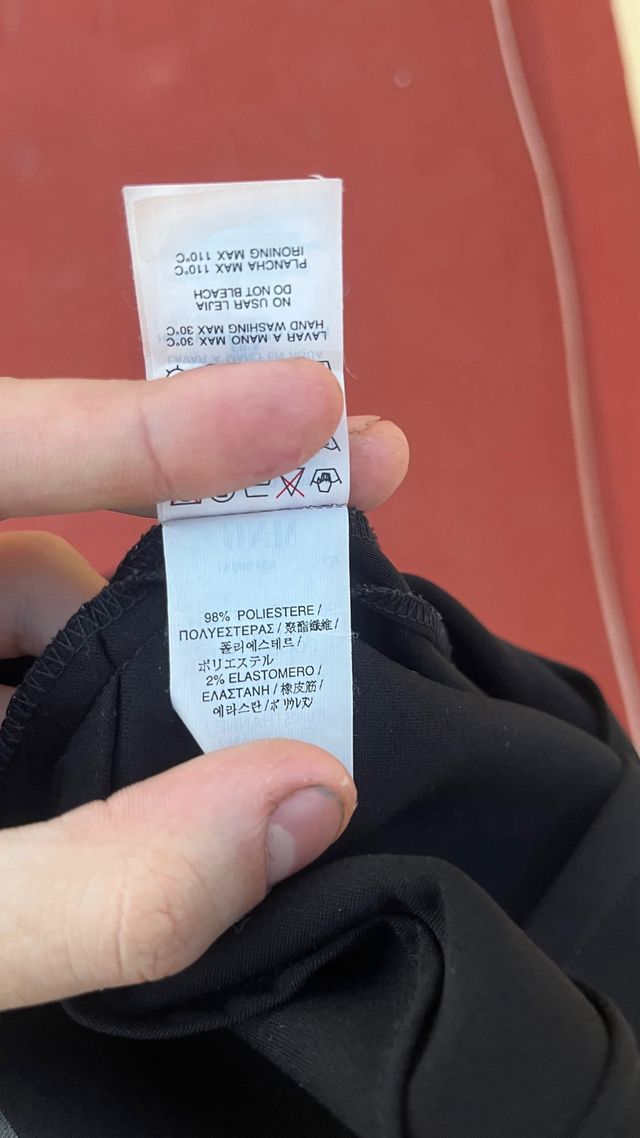 Vestido negro Mango largo