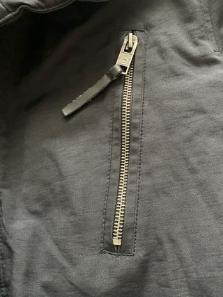 Pull&Bear Parka Negra Hombre