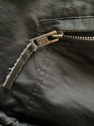 Pull&Bear Parka Negra Hombre