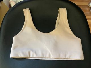 Sujetador deportivo Nike Talla L Beige