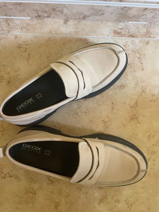 Mocasines Geox Beige Talla 37