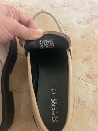 Mocasines Geox Beige Talla 37