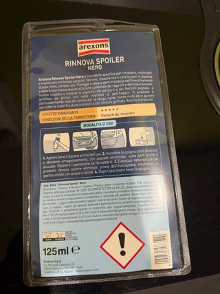 Arexons Rinnova Spoiler Nero 125ml