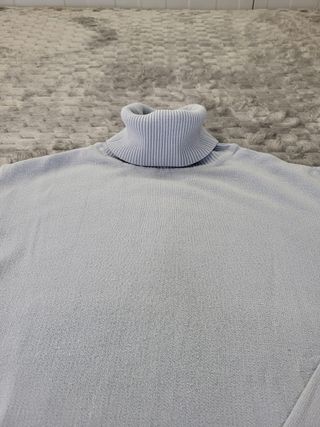 Jersey Cuello Alto Escorpión Talla M Celeste