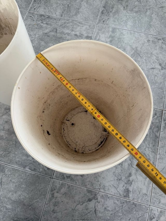 2 Macetas Grandes Blancas