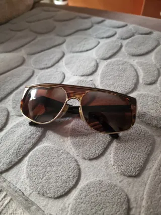 Gafas de sol GSI hombre vintage  Marron dorado