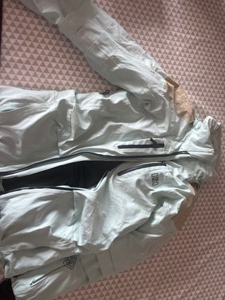 Anorak Helly Hansen Beige y Turquesa